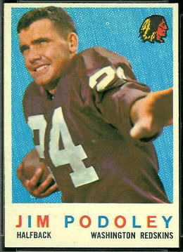 Jim Podoley 1959 Topps football card