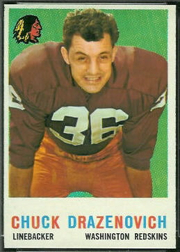 Chuck Drazenovich 1959 Topps football card