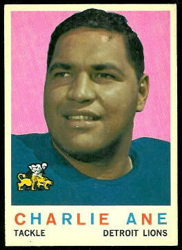 Charlie Ane 1959 Topps football card