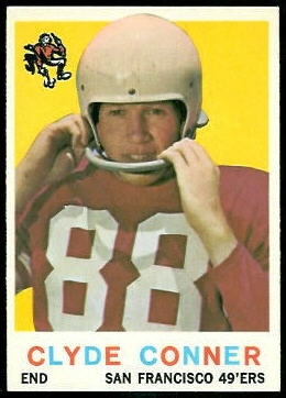 Clyde Conner 1959 Topps football card