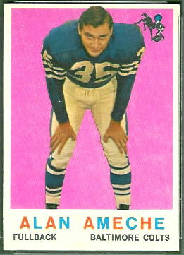 Alan Ameche 1959 Topps football card