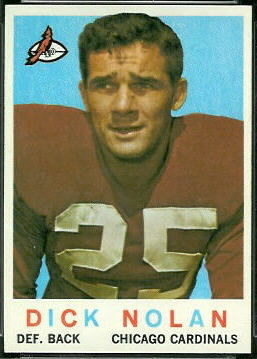 Dick Nolan 1959 Topps football card