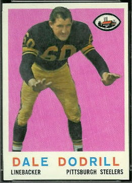 Dale Dodrill 1959 Topps football card