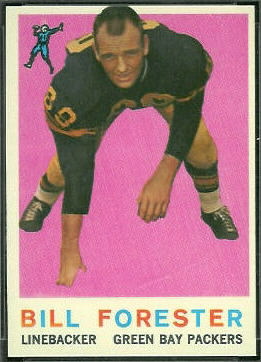 Bill Forester 1959 Topps football card