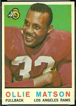 Ollie Matson 1959 Topps football card