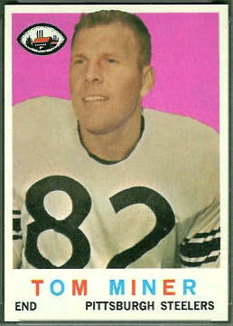 Tom Miner 1959 Topps football card