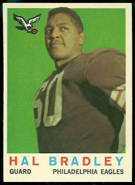 Hal Bradley 1959 Topps football card