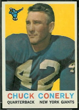 Charley Conerly 1959 Topps football card Charley Conerly 1959 Topps football card
