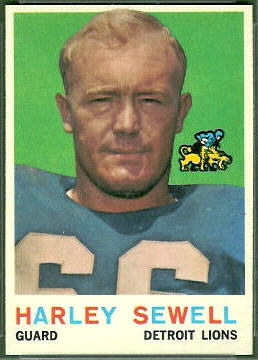 Harley Sewell 1959 Topps football card