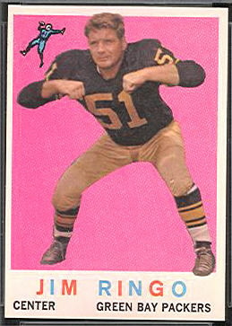 Jim Ringo 1959 Topps football card