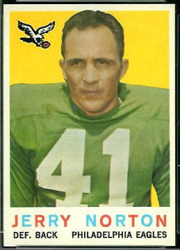 Jerry Norton 1959 Topps football card