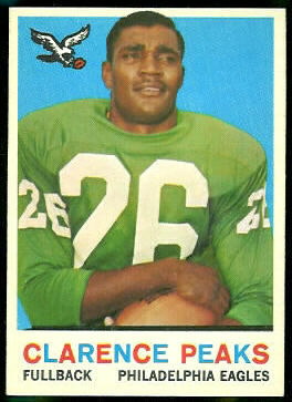 Clarence Peaks 1959 Topps football card