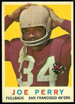Joe Perry 1959 Topps football card Joe Perry 1959 Topps football card