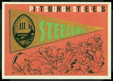 Steelers Pennant 1959 Topps football card