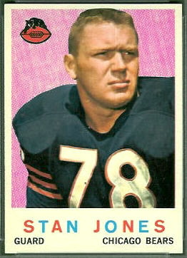 Stan Jones 1959 Topps football card