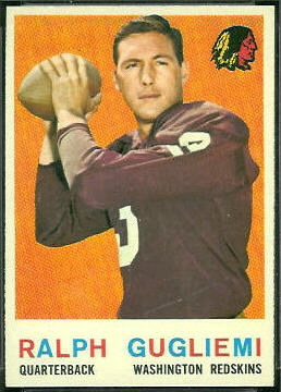 Ralph Guglielmi 1959 Topps football card