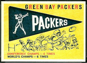Packers Pennant 1959 Topps football card