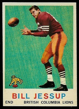 Bill Jessup 1959 Topps CFL football card