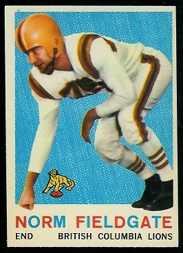 Norm Fieldgate 1959 Topps CFL football card