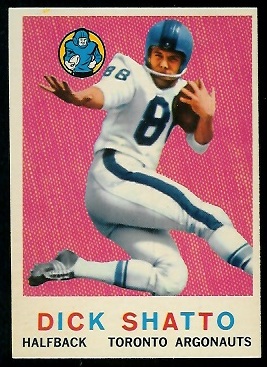 Dick Shatto 1959 Topps CFL football card
