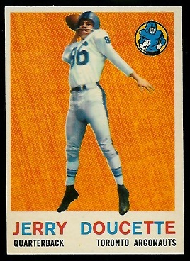 Jerry Doucette 1959 Topps CFL football card