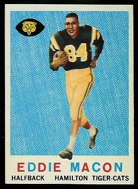 Eddie Macon 1959 Topps CFL football card