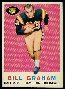 Bill Graham 1959 Topps CFL football card