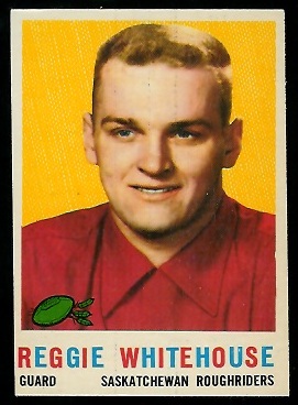 Reg Whitehouse 1959 Topps CFL football card