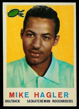 Mike Hagler 1959 Topps CFL football card