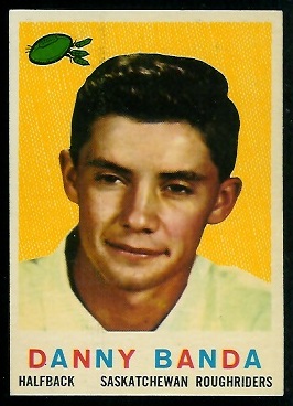 Danny Banda 1959 Topps CFL football card