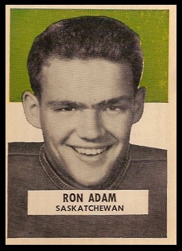 Ron Adam 1959 Wheaties CFL football card