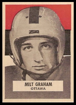 Milt Graham 1959 Wheaties CFL football card