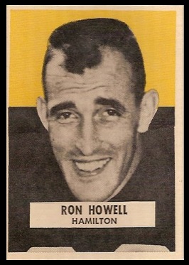 Ron Howell 1959 Wheaties CFL football card