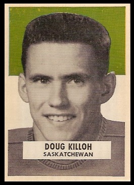 Doug Killoh 1959 Wheaties CFL football card