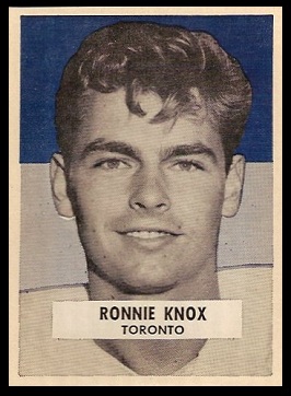 Ronnie Knox 1959 Wheaties CFL football card