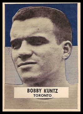 Bobby Kuntz 1959 Wheaties CFL football card