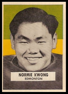 Normie Kwong 1959 Wheaties CFL football card