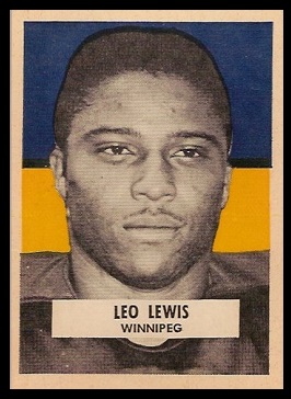 Leo Lewis 1959 Wheaties CFL football card