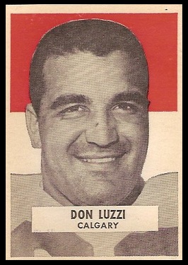 Don Luzzi 1959 Wheaties CFL football card