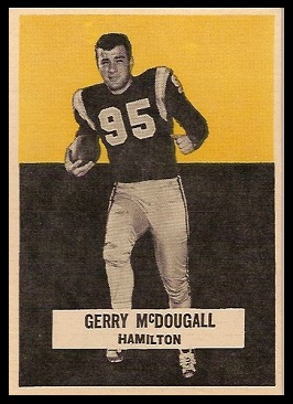 Gerry McDougall 1959 Wheaties CFL football card