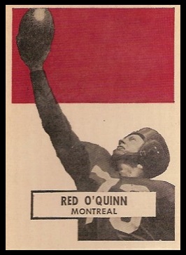 Red O'Quinn 1959 Wheaties CFL football card