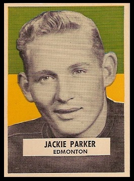 Jackie Parker 1959 Wheaties CFL football card Jackie Parker 1959 Wheaties CFL football card
