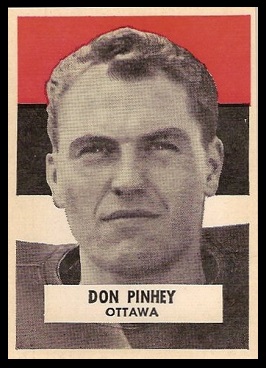 Don Pinhey 1959 Wheaties CFL football card