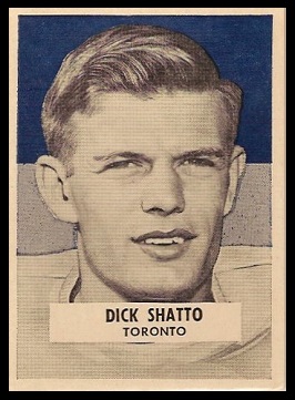 Dick Shatto 1959 Wheaties CFL football card