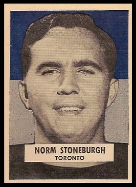 Norm Stoneburgh 1959 Wheaties CFL football card