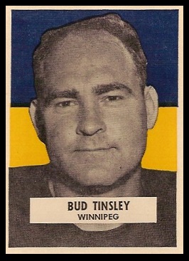 Buddy Tinsley 1959 Wheaties CFL football card Buddy Tinsley 1959 Wheaties CFL football card