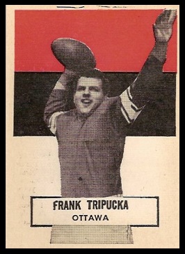 Frank Tripucka 1959 Wheaties CFL football card
