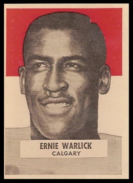 Ernie Warlick 1959 Wheaties CFL football card