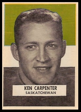 Ken Carpenter 1959 Wheaties CFL football card