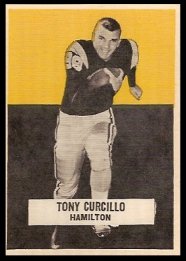 Tony Curcillo 1959 Wheaties CFL football card